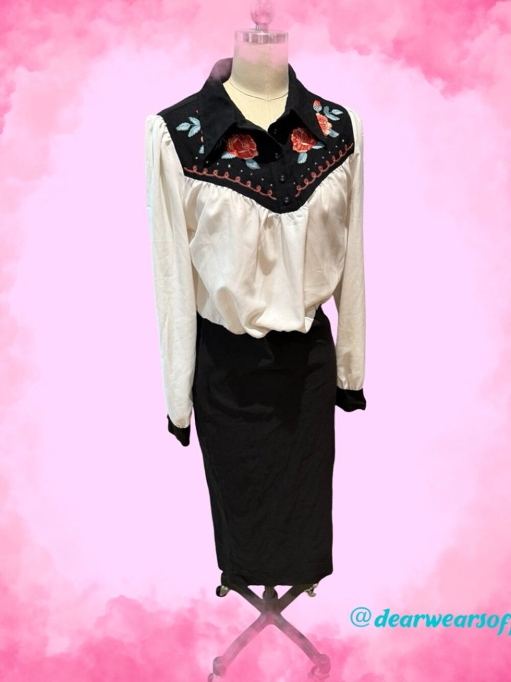 Unique Vintage Western Wiggle Dress